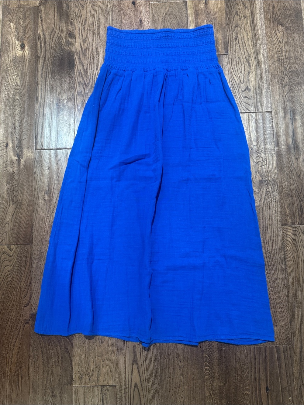 Old Navy Smocked Waist Maxi Skirt - Royal Blue Sz Small Tall